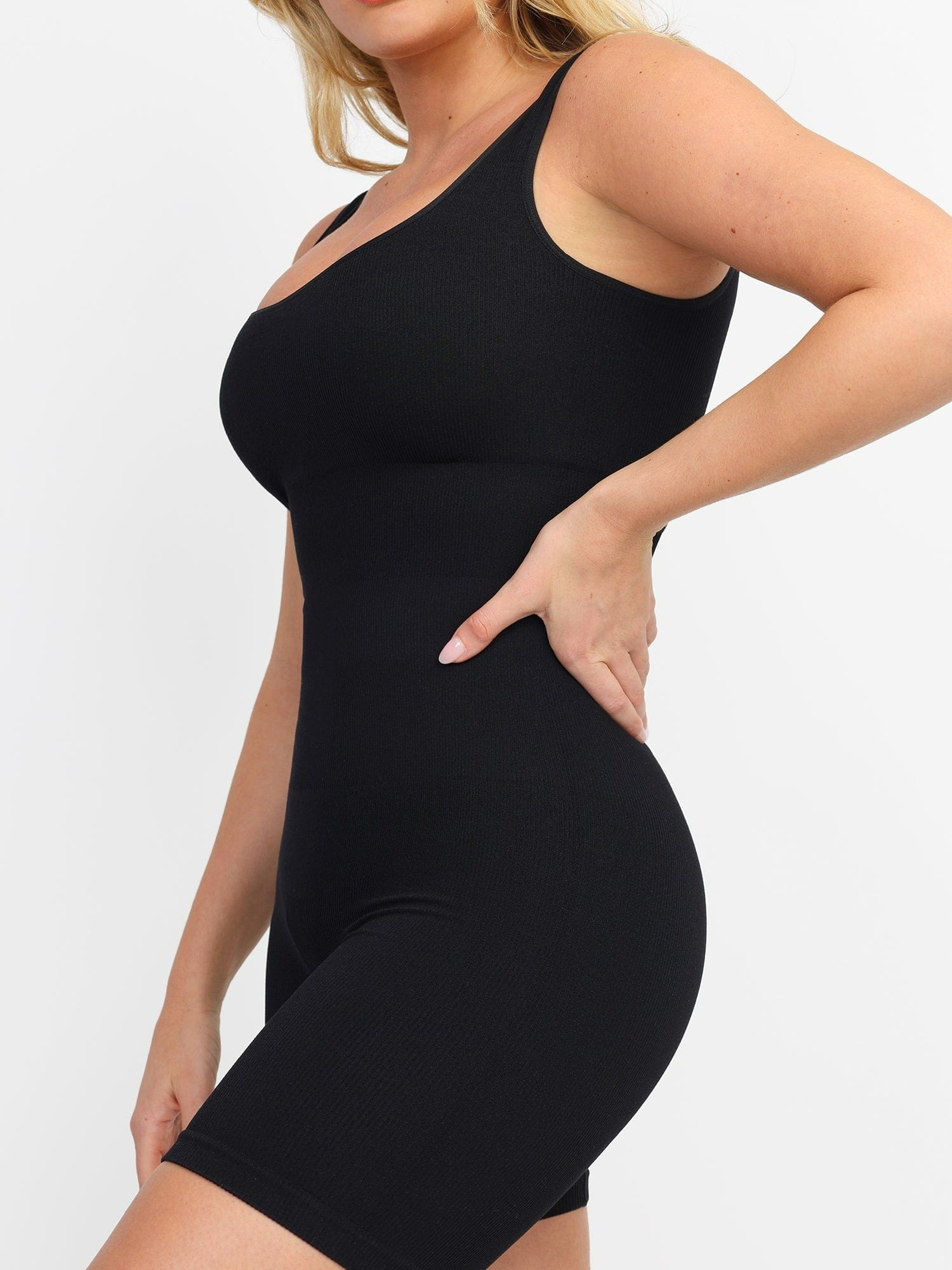 Snatched Seamless Square Neck Sport Romper