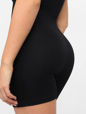 Snatched Seamless Square Neck Sport Romper