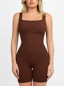 Snatched Seamless Square Neck Sport Romper