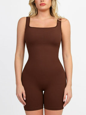 Snatched Seamless Square Neck Sport Romper