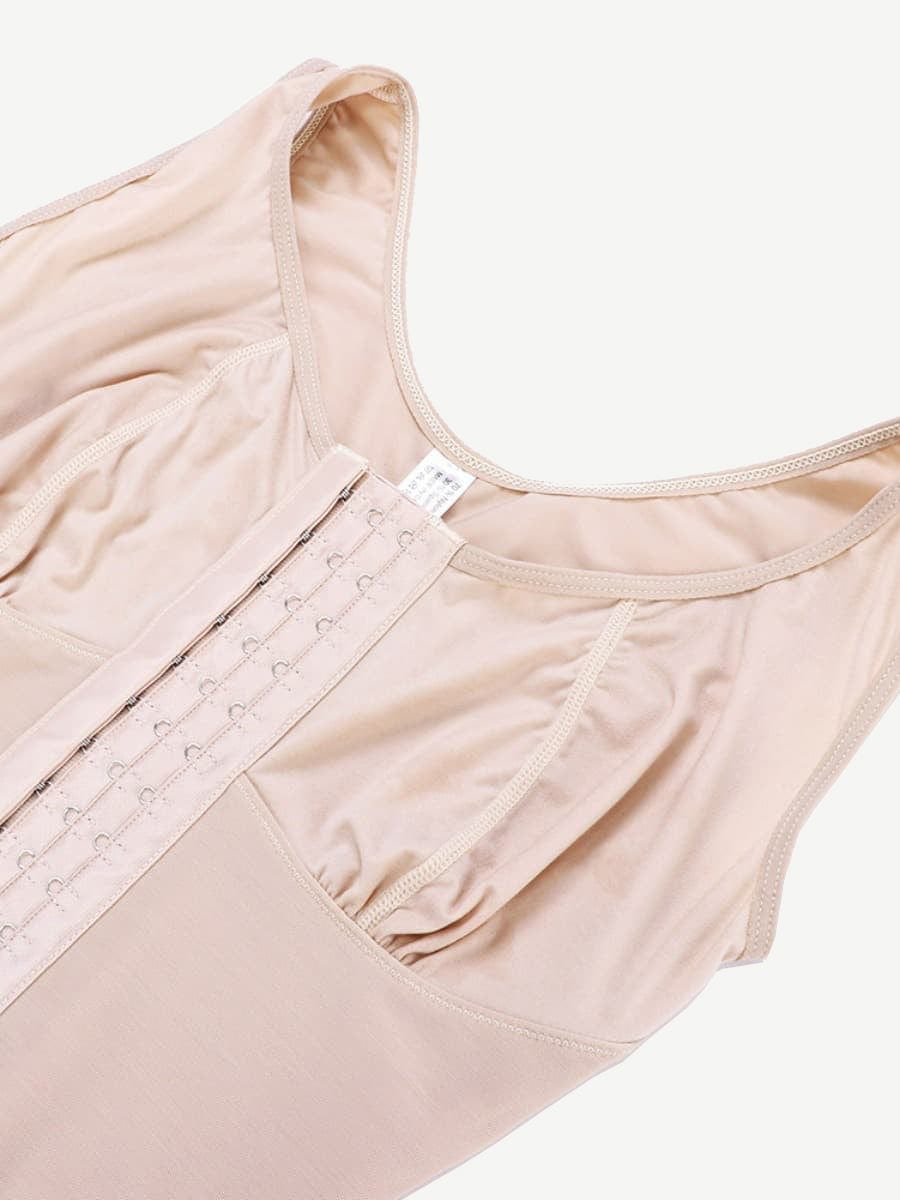 Snatched Stretch Faja Bodysuit Hooks Crotchless