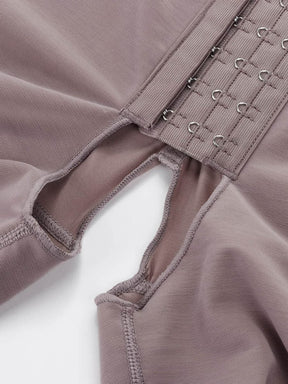 Snatched Stretch Faja Bodysuit Hooks Crotchless