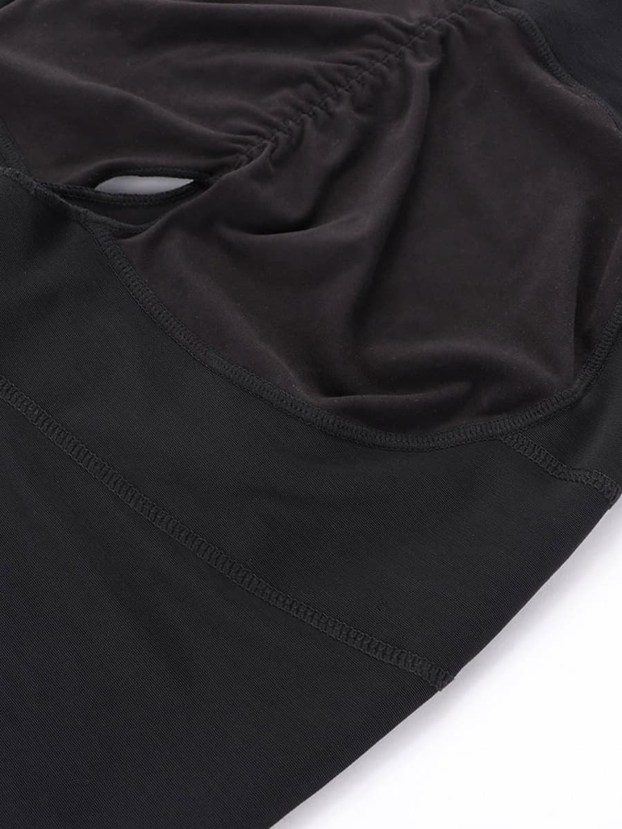 Snatched Stretch Faja Bodysuit Hooks Crotchless