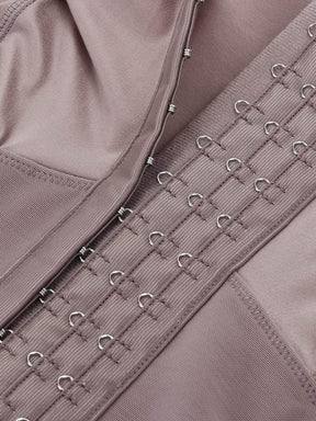 Snatched Stretch Faja Bodysuit Hooks Crotchless