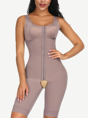 Snatched Stretch Faja Bodysuit Hooks Crotchless