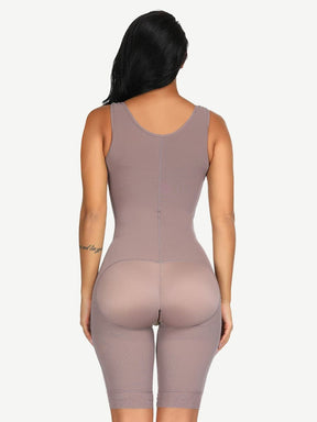 Snatched Stretch Faja Bodysuit Hooks Crotchless