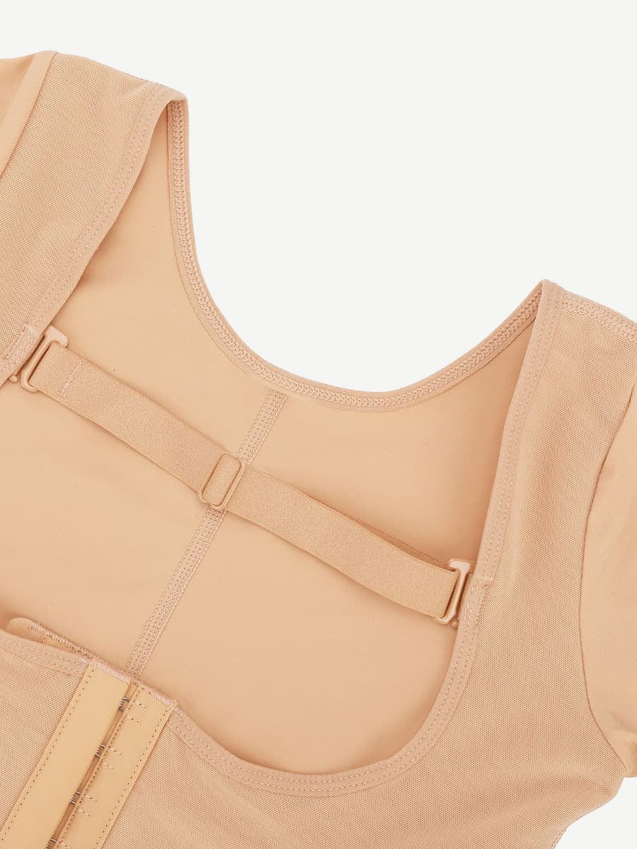 Snatched Full Body Faja U Shape Sleeves Hooks