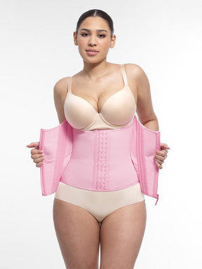 Snatched Zipper Waist Trainer 15 Built-In Steel Bones