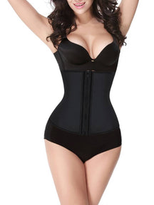 Snatched Latex Zipper Waist Trainer Plus Size