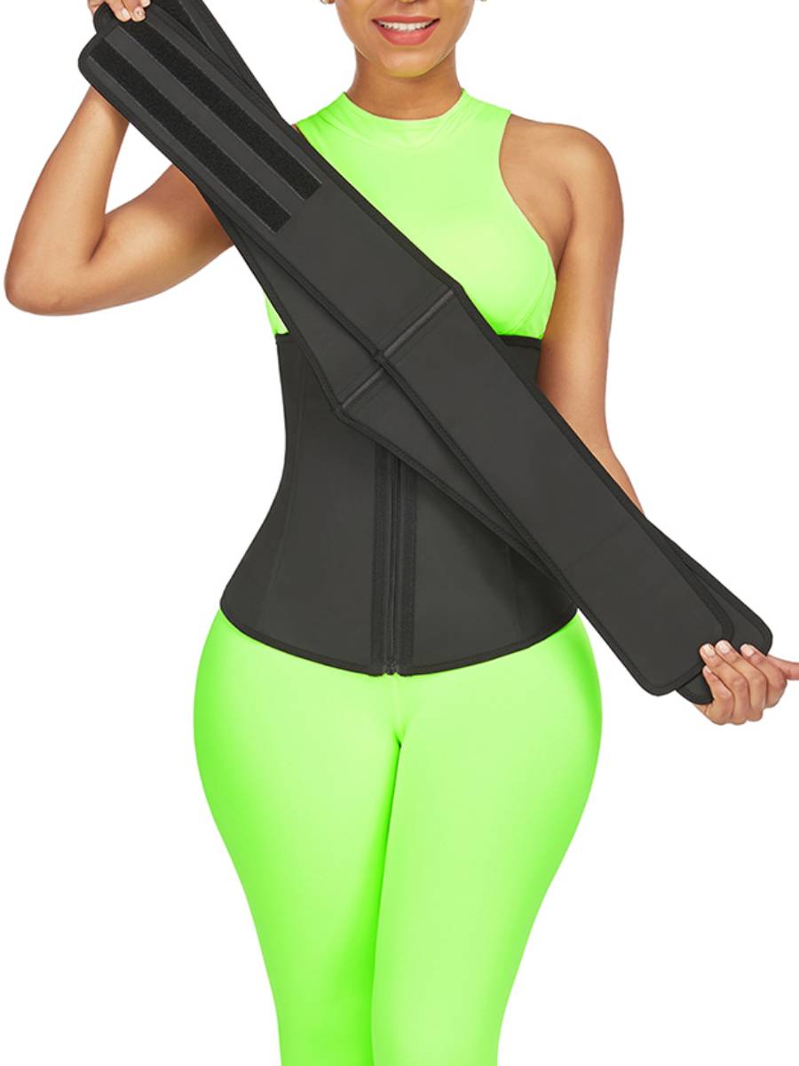 Snatched Waist Cincher Double Belts 7 Bones