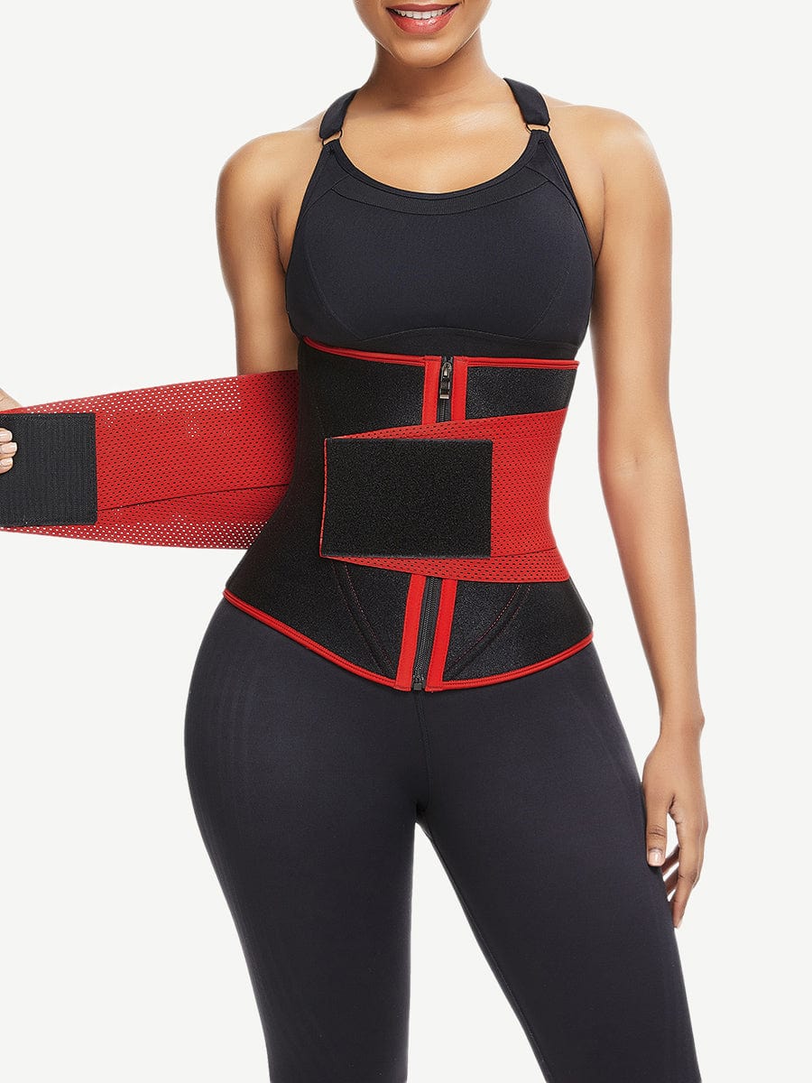 Snatched Neoprene Zipper Waist Trainer 10 Steel Bones Adjustable Belt