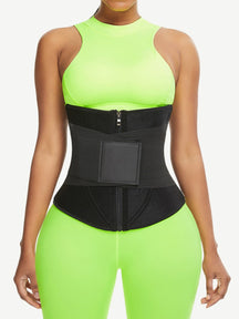 Snatched Neoprene Zipper Waist Trainer 10 Steel Bones Adjustable Belt