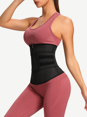 Snatched Latex Zipper Waist Trainer Adjustable Belt 7 Bones