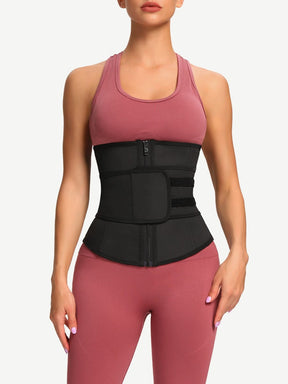 Snatched Latex Zipper Waist Trainer Adjustable Belt 7 Bones