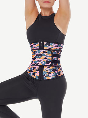 Snatched Camo Latex Waist Trainer Sling Belt
