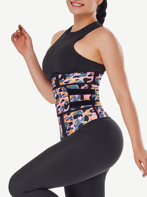 Snatched Camo Latex Waist Trainer Sling Belt