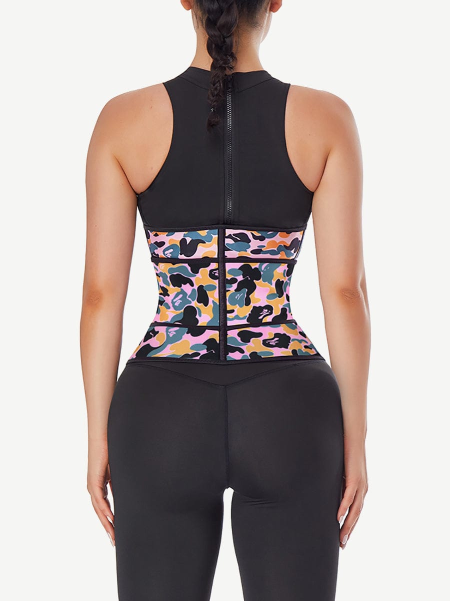 Snatched Camo Latex Waist Trainer Sling Belt