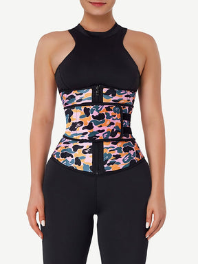 Snatched Camo Latex Waist Trainer Sling Belt