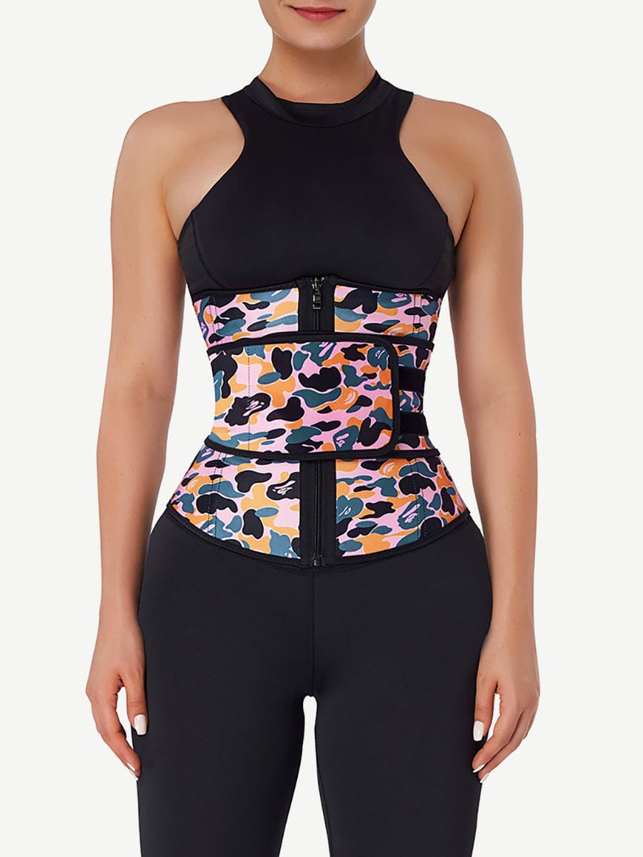 Snatched Camo Latex Waist Trainer Sling Belt