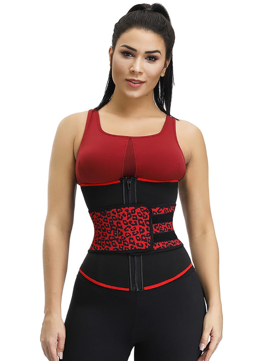 Snatched Neoprene Leopard Waist Cincher 7 Bones