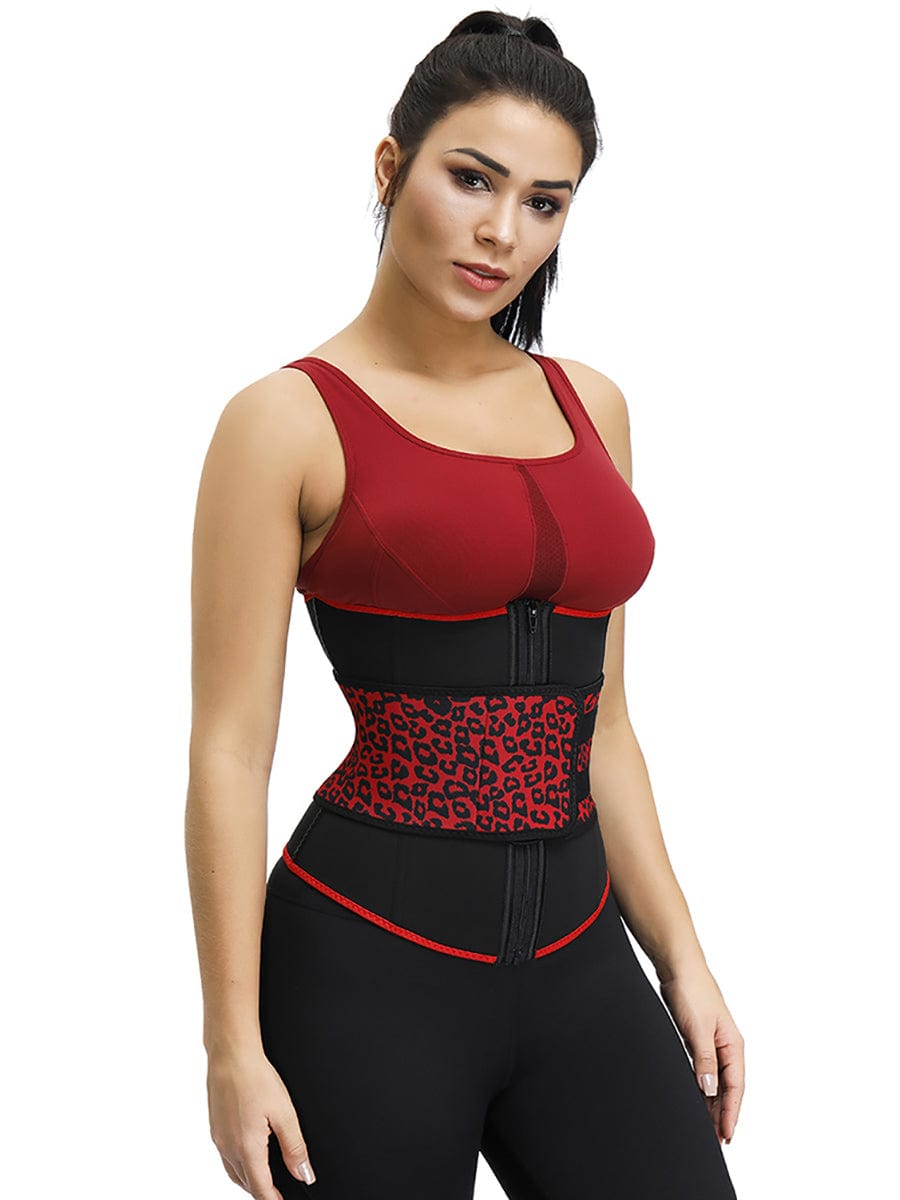 Snatched Neoprene Leopard Waist Cincher 7 Bones
