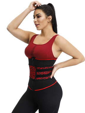 Snatched Neoprene Leopard Waist Cincher 7 Bones