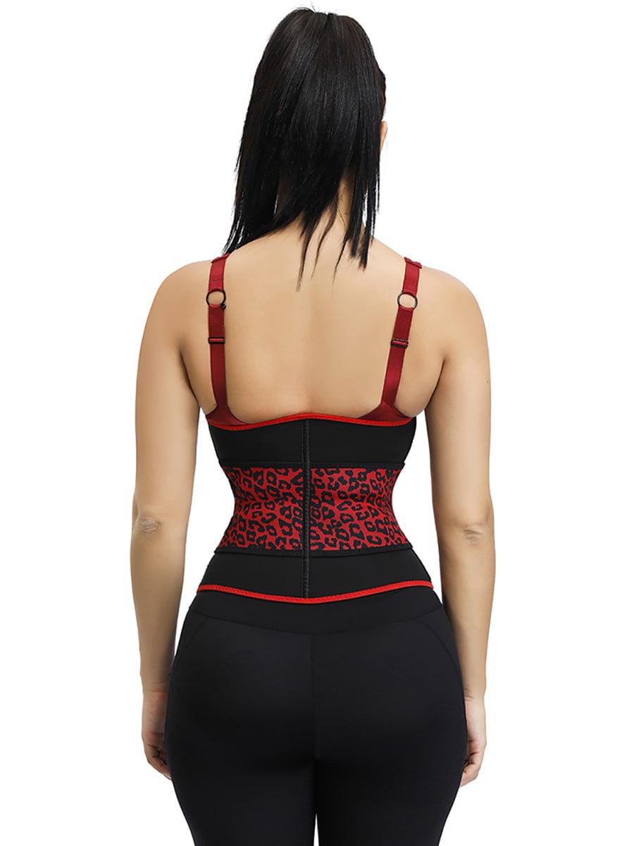 Snatched Neoprene Leopard Waist Cincher 7 Bones
