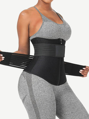 Snatched Neoprene Waist Trainer Long Body Double Elastic Belts