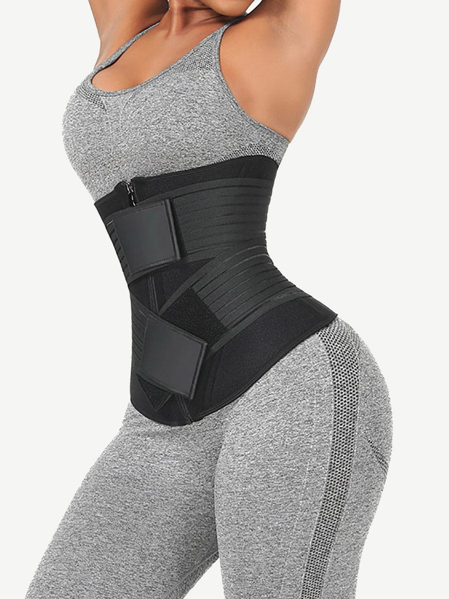 Snatched Neoprene Waist Trainer Long Body Double Elastic Belts