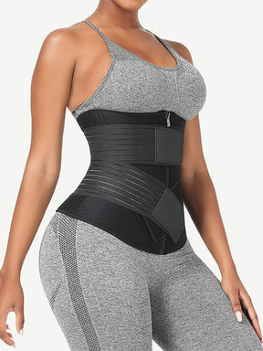 Snatched Neoprene Waist Trainer Long Body Double Elastic Belts