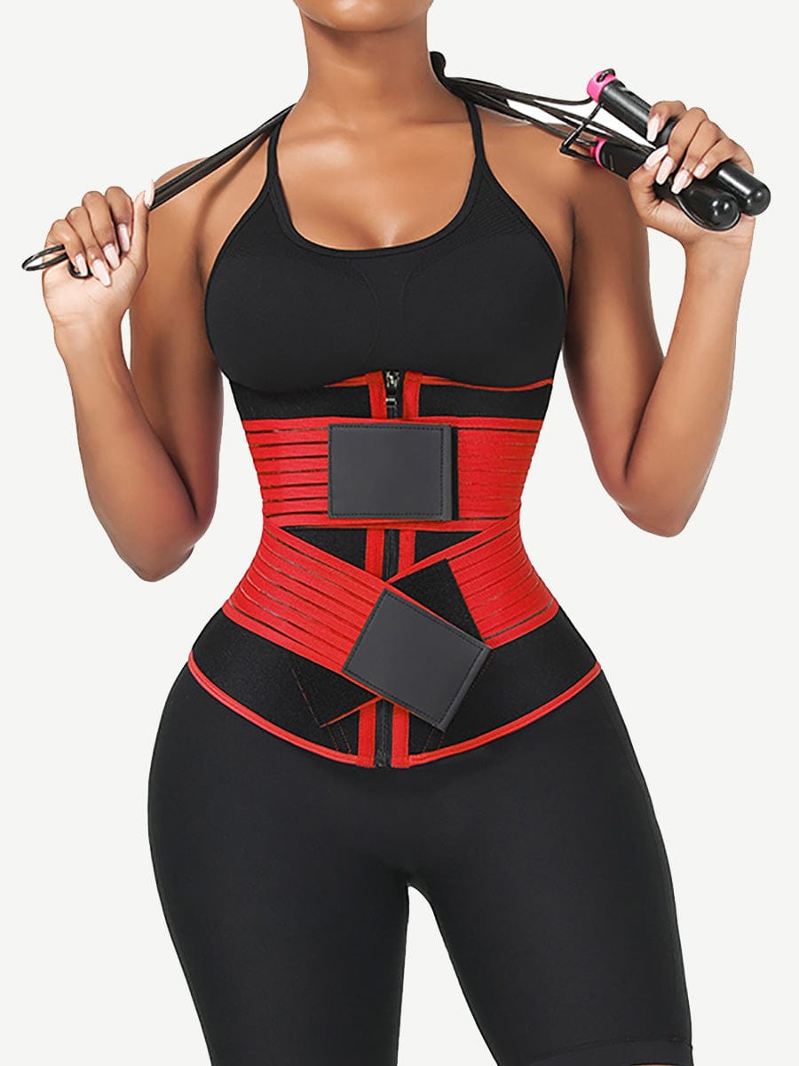 Snatched Neoprene Waist Trainer Long Body Double Elastic Belts