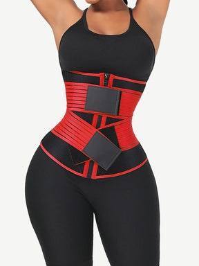 Snatched Neoprene Waist Trainer Long Body Double Elastic Belts