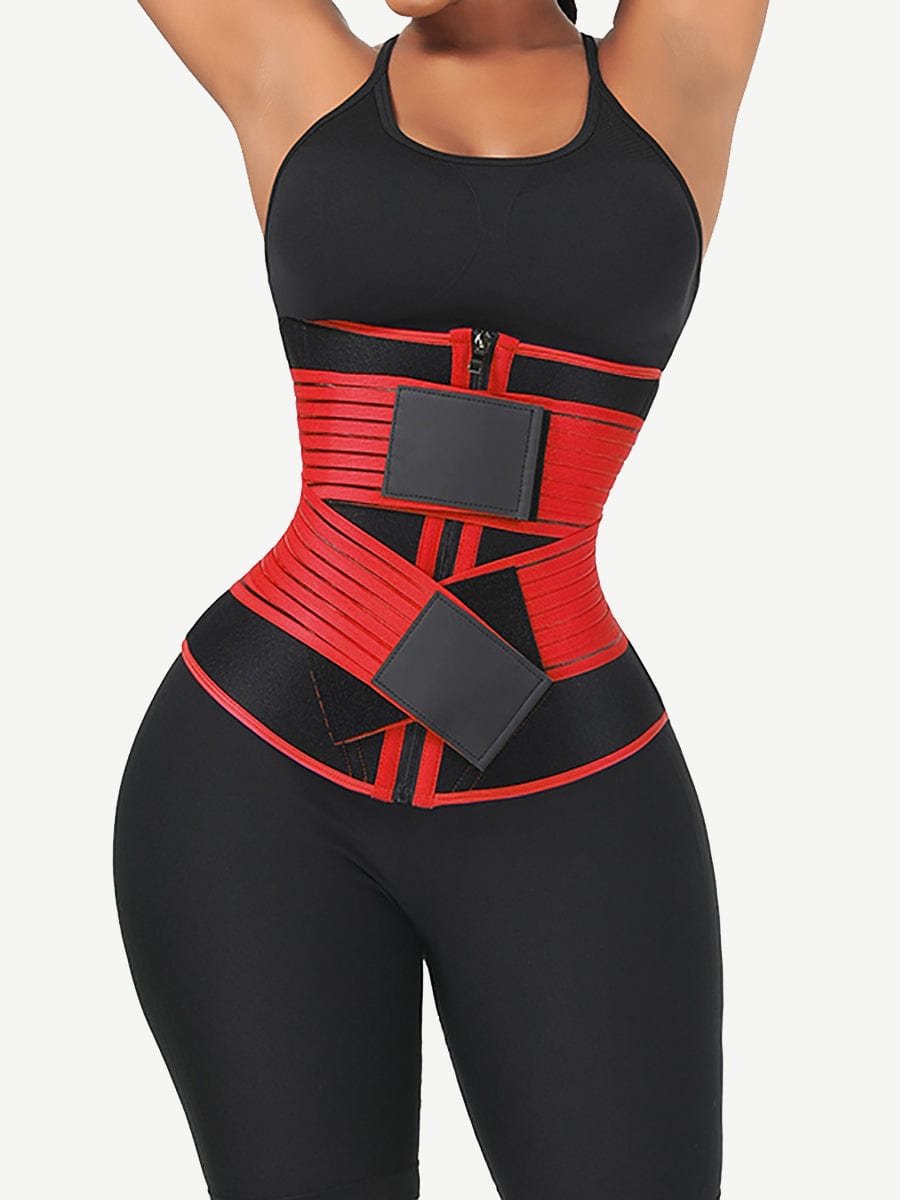 Snatched Neoprene Waist Trainer Long Body Double Elastic Belts