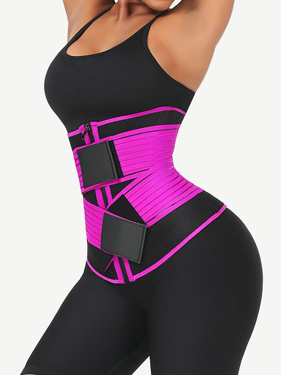 Snatched Neoprene Waist Trainer Long Body Double Elastic Belts