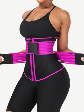Snatched Neoprene Waist Trainer Long Body Double Elastic Belts