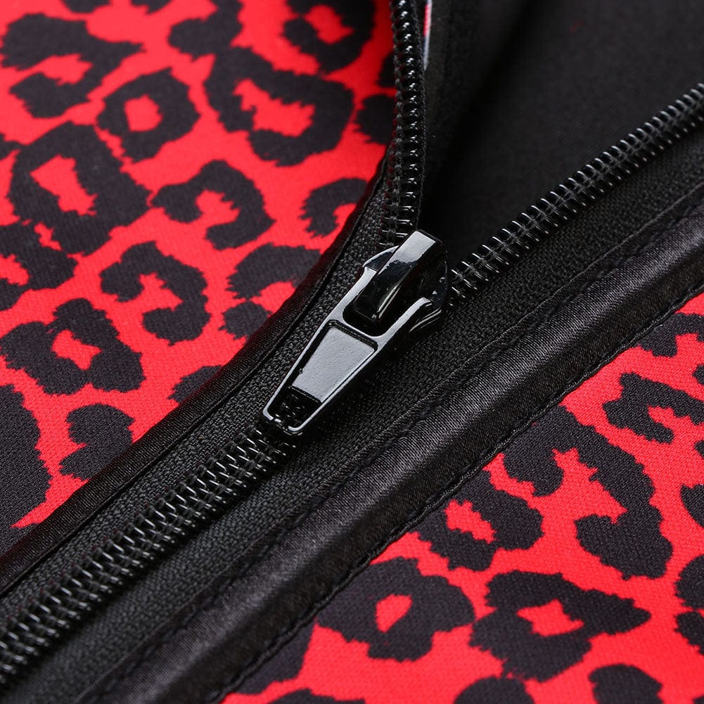 Snatched Neoprene Leopard Waist Trainer Ventilated Belt Plus Size