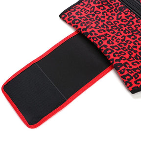 Snatched Neoprene Leopard Waist Trainer Ventilated Belt Plus Size