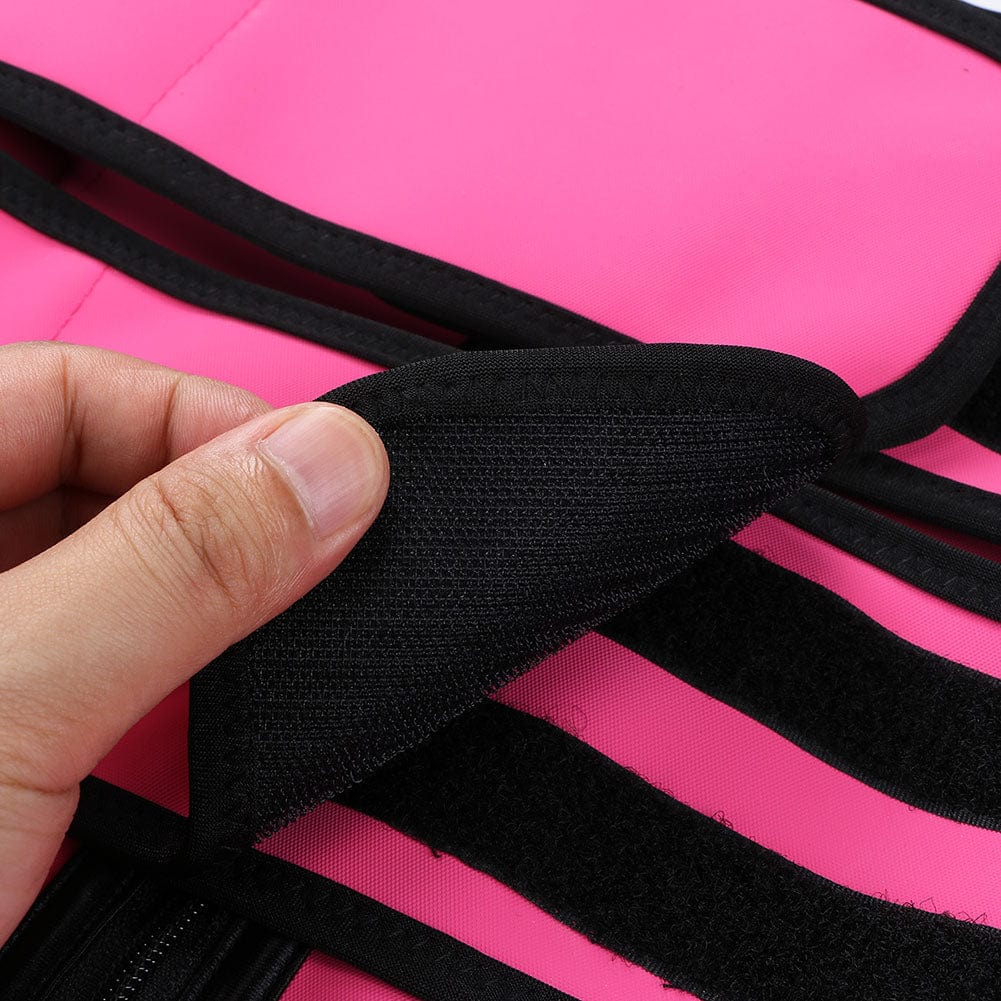 Snatched Latex Zipper Waist Trainer Adjustable Belt Plus Size
