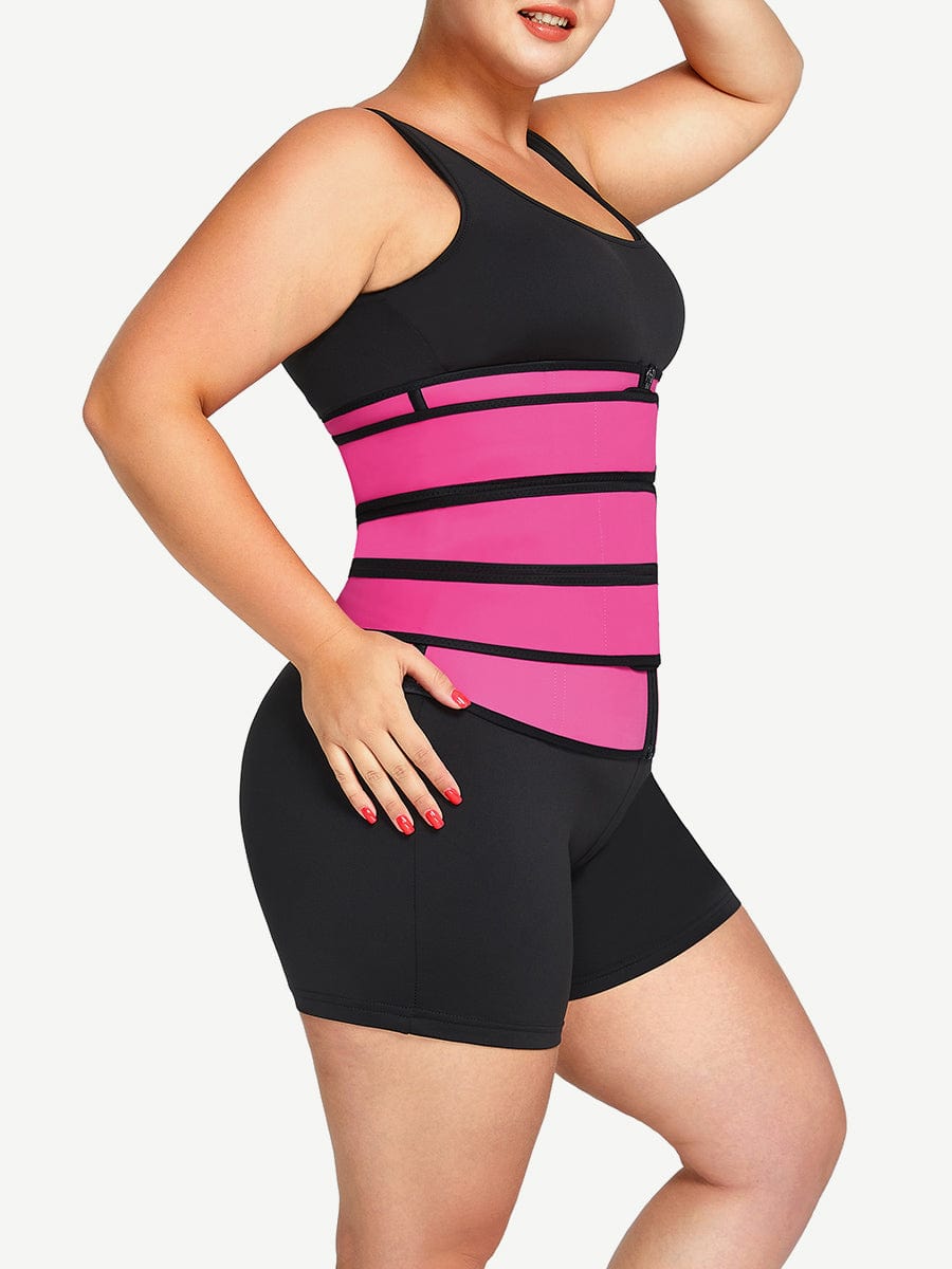 Snatched Latex Zipper Waist Trainer 7 Bones