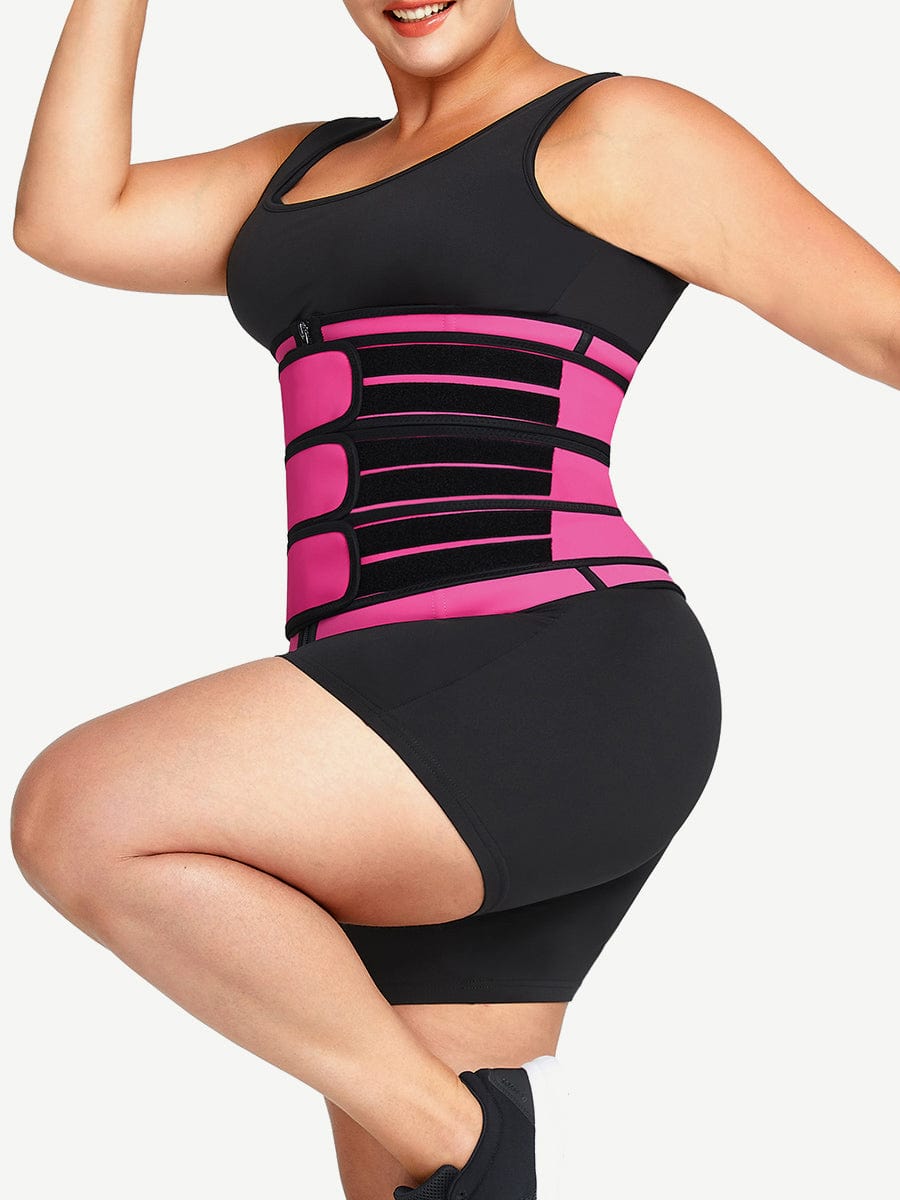 Snatched Latex Zipper Waist Trainer 7 Bones