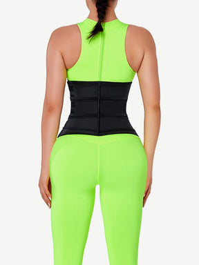 Snatched Latex Zipper Waist Trainer 7 Bones