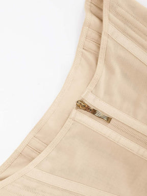Snatched Zipper Waist Trainer 15 Built-In Steel Bones