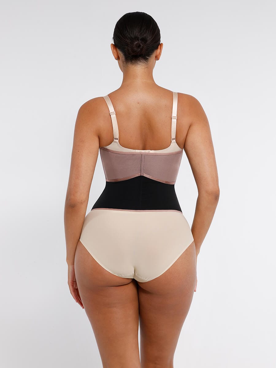 Snatched Mesh Waist Cincher 9 Steel Bones 3-Row Hooks
