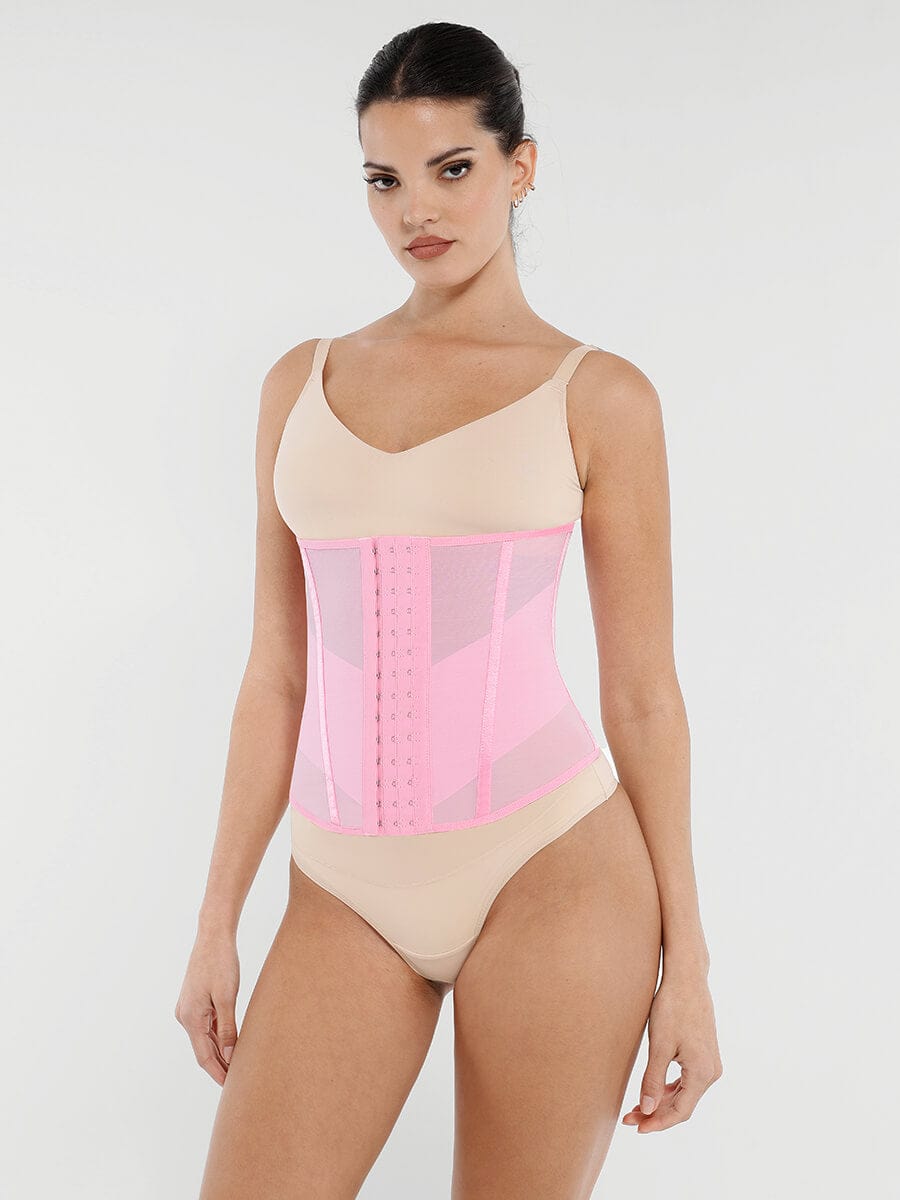 Snatched Mesh Waist Trainer 7 Steel Bones 3-Row Hooks
