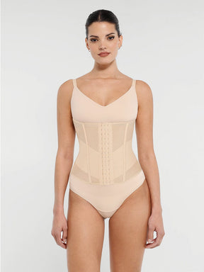 Snatched Mesh Waist Trainer 7 Steel Bones 3-Row Hooks