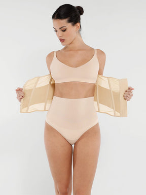 Snatched Mesh Waist Trainer 7 Steel Bones 3-Row Hooks