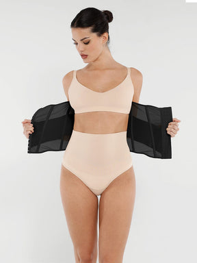 Snatched Mesh Waist Trainer 7 Steel Bones 3-Row Hooks