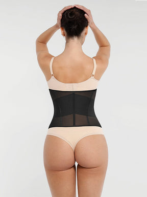 Snatched Mesh Waist Trainer 7 Steel Bones 3-Row Hooks