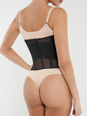 Snatched Mesh Waist Trainer 7 Steel Bones 3-Row Hooks