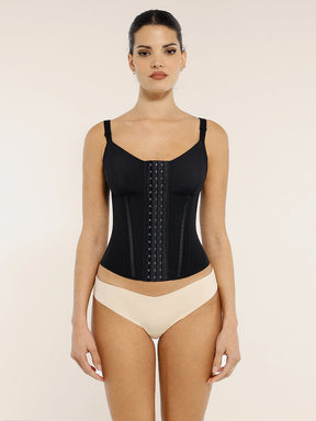 Snatched Vest Waist Trainer 7 Steel Bones Chest Support 3-Row Hooks